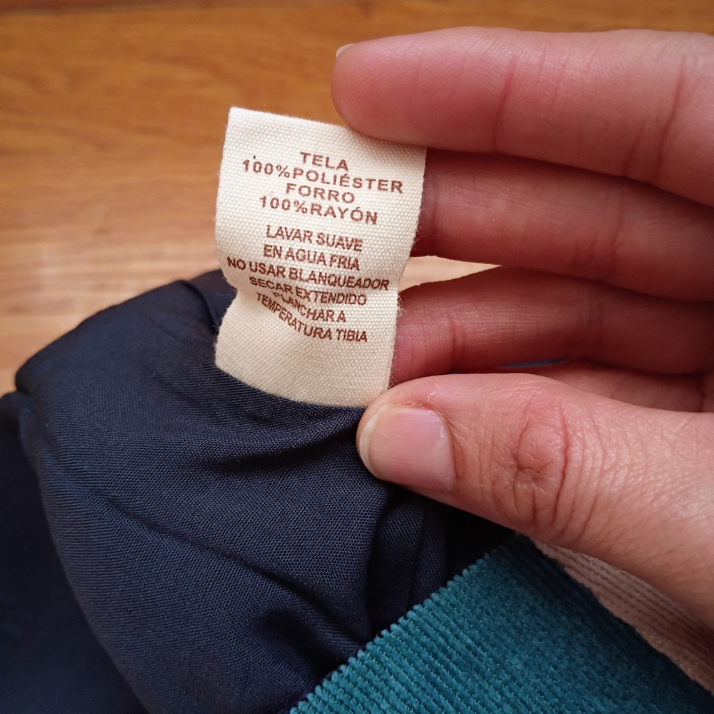 Hem & Thread Mini Skirt Spring  Colorblock Corduroy Zipper Closure Medium - Picture 13 of 15